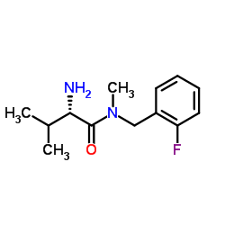 N-(2-Fluorobenzyl)-N-methyl-L-valinamide Structure