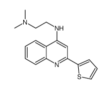 N',N'-dimethyl-N-(2-thiophen-2-ylquinolin-4-yl)ethane-1,2-diamine structure