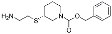 (R)-3-(2-AMino-ethylsulfanyl)-piperidine-1-carboxylic acid benzyl ester结构式