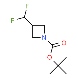 tert-butyl 3-(difluoromethyl)azetidine-1-carboxylate结构式