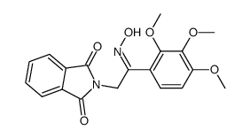 2-(2-(hydroxyimino)-2-(2,3,4-trimethoxyphenyl)ethyl)isoindoline-1,3-dione Structure