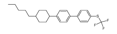 4-(4-trans-Pentylcyclohexyl)-4'-(trifluoromethylthio)biphenyl Structure