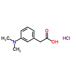 [3-(Dimethylamino)phenyl]acetic acid hydrochloride (1:1) Structure