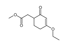 3-Cyclohexene-1-aceticacid,4-ethoxy-2-oxo-,methylester(9CI) structure