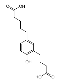 5-[3-(3-carboxypropyl)-4-hydroxyphenyl]pentanoic acid结构式