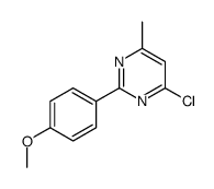 4-chloro-2-(4-methoxyphenyl)-6-methylpyrimidine Structure