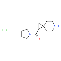 1-(pyrrolidine-1-carbonyl)-6-azaspiro[2.5]octane hydrochloride structure