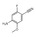 4-Amino-2-fluoro-5-methoxybenzonitrile structure