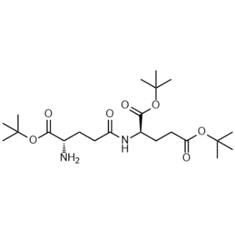 (R)-2-((S)-4-氨基-5-叔丁氧基-5-氧代戊酰胺基)戊二酸二叔丁酯结构式