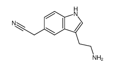 2-(5-Cyanomethyl-1H-indol-3-yl)ethylamine结构式