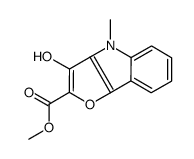 4H-Furo[3,2-b]indole-2-carboxylic acid,3-hydroxy-4-methyl-,methyl ester structure