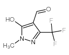 5-HYDROXY-1-METHYL-3-(TRIFLUOROMETHYL)-1H-PYRAZOLE-4-CARBALDEHYDE structure