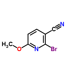 2-Bromo-6-methoxynicotinonitrile结构式