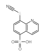 8-thiocyanatoquinoline-5-sulfonic acid Structure