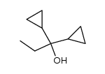 1,1-dicyclopropyl-1-propanol结构式