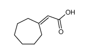 cycloheptyliden-acetic acid结构式