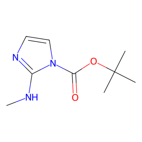 tert-butyl 2-(methylamino)imidazole-1-carboxylate结构式