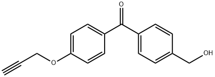 (4-(Hydroxymethyl)phenyl)(4-(prop-2-yn-1-yloxy)phenyl)methanone >= Structure