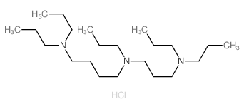 1,4-Butanediamine,N1-[3-(dipropylamino)propyl]-N1,N4,N4-tripropyl-,hydrochloride (1:3) Structure