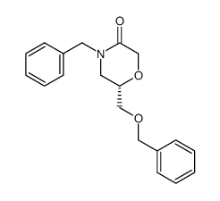 (S)-4-benzyl-6-((benzyloxy)methyl)morpholin-3-one Structure