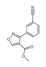 4-Isoxazolecarboxylicacid,3-(3-cyanophenyl)-,methylester(9CI) structure