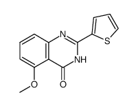 5-Methoxy-2-(thiophen-2-yl)quinazolin-4-ol Structure