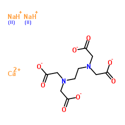 Calcium disodium edetate hydrate Structure