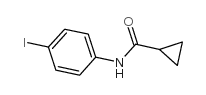 N-(4-碘苯基)环丙烷基甲酰胺结构式