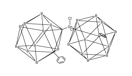 bis(phenyl-o-carboranyl)-dichloro stannane结构式