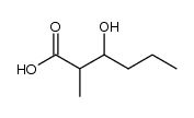 3-hydroxy-2-methylhexanoic acid结构式