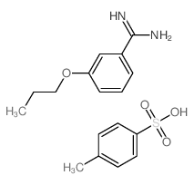 4-methylbenzenesulfonic acid; 3-propoxybenzenecarboximidamide结构式