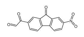 2-Nitrofluoren-9-on-7-ylglyoxal Structure