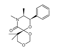 8R,6R,9S,5,5,9,10-tetramethyl-1,3,7-trioxa-10-aza-spiro[5,5]undecan-11-one结构式