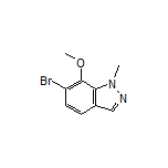 6-Bromo-7-methoxy-1-methyl-1H-indazole Structure