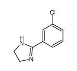 1H-IMIDAZOLE, 2-(3-CHLOROPHENYL)-4,5-DIHYDRO- structure