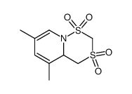 5,7-dimethyl-4,4a-dihydro-pyrido[1,2-b][1,5,2]dithiazine 1,1,3,3-tetraoxide结构式