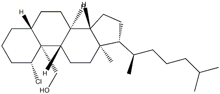 1β-Chloro-5α-cholestan-19-ol structure