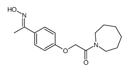 1-(azepan-1-yl)-2-[4-[(Z)-N-hydroxy-C-methylcarbonimidoyl]phenoxy]ethanone Structure