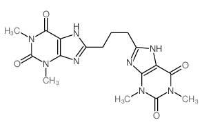 1, 3-Bis(8-theophylline)propane结构式