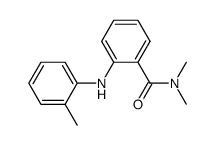 N,N-dimethyl-2-(2-toluidino)benzamide结构式