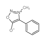 3-methyl-4-phenyl-1-oxa-2-aza-3-azoniacyclopent-3-en-5-one Structure