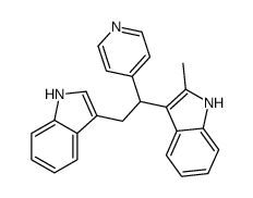 3,3'-[1-(4-Pyridinyl)-1,2-ethanediyl]bis(2-methyl-1H-indole) Structure