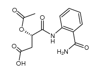 β(S)-acetoxy-o-amidosuccinanilic acid结构式