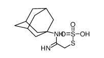 1-[(1-amino-2-sulfosulfanylethylidene)amino]adamantane Structure