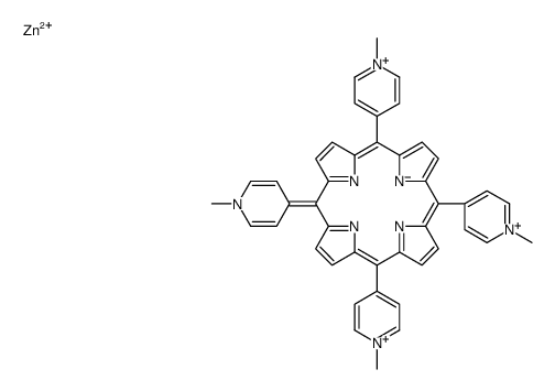 zinc,5,10,15-tris(1-methylpyridin-1-ium-4-yl)-20-(1-methylpyridin-4-ylidene)porphyrin-22-ide结构式