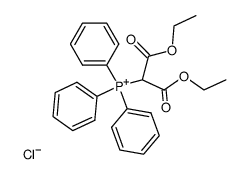 (1,3-diethoxy-1,3-dioxopropan-2-yl)triphenylphosphonium chloride Structure