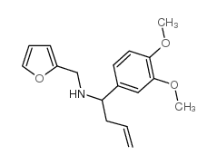 [1-(3,4-dimethoxy-phenyl)-but-3-enyl]-furan-2-ylmethyl-amine结构式