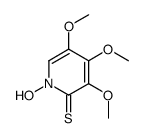 1-hydroxy-3,4,5-trimethoxypyridine-2-thione结构式