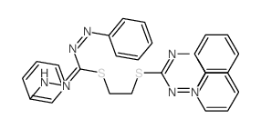 N-anilino-1-[2-(N-anilino-N-phenylimino-carbamimidoyl)sulfanylethylsulfanyl]-N-phenylimino-methanimidamide structure