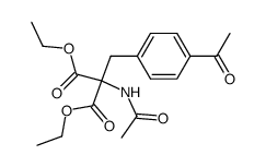 diethyl 2-acetamido-2-(4-acetylbenzyl)malonate结构式